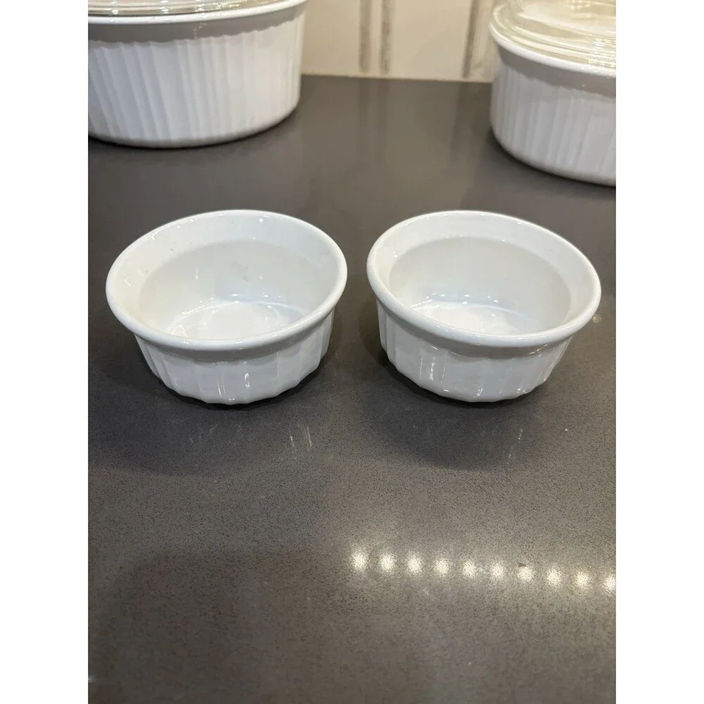 13 Piece Set Vintage Corning Ware French White F-1-B F-2-B F-3-B F-4-B F-16-B +